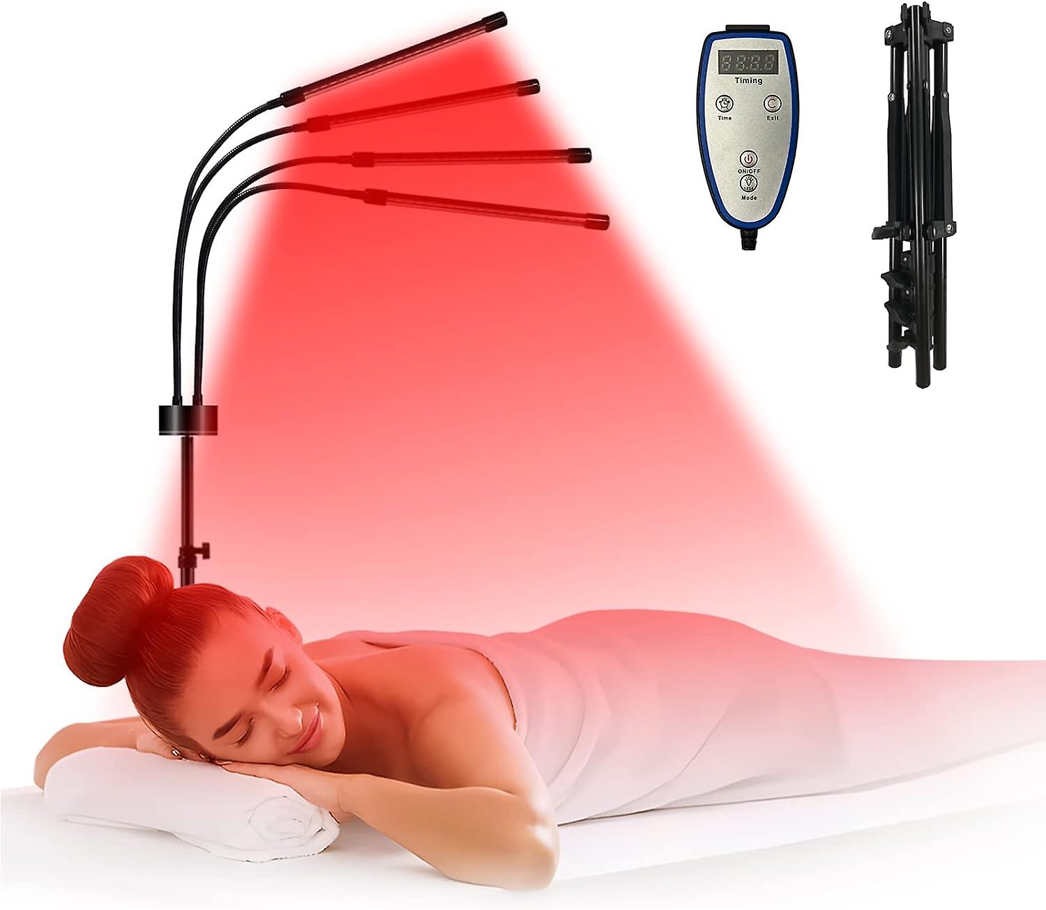 Red Light Therapy, 80 Leds Red Light Devices With 15"-60" Adjustable Tripod Stand,far Infrared 850nm Near Infrared 660nm Red Light Lamp