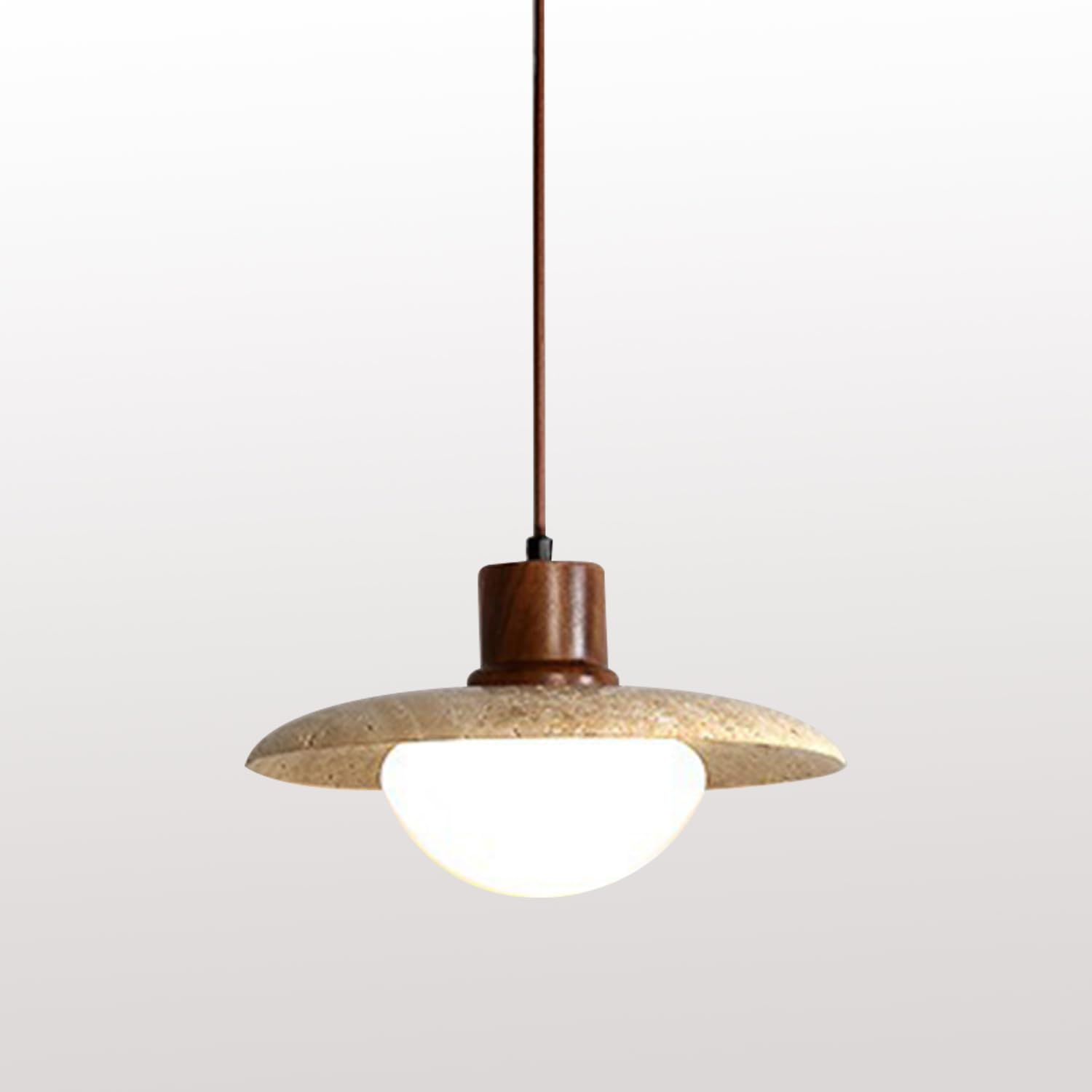 Lampe Suspendue En Pierre Naturelle, Plafonnier En Verre, Petit Lustre Moderne, Luminaire D'Îlot De Cuisine Moderne, Lampes À Suspension Nordiques