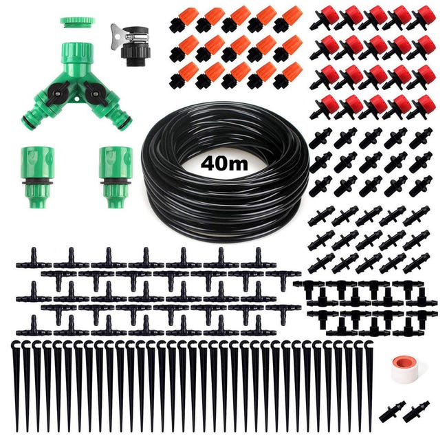 Système D'Irrigation De Jardin, 158pcs Micro Goutte À Goutte Kit D'Arrosage Automatique, Jardin, Pelouse, Plantes Kit D'Arrosage Diy