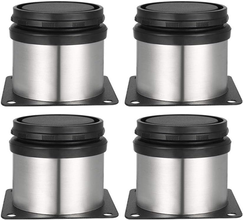 Pieds De Meubles 4 Pieds Réglables 50 Mm De Hauteur Épaissir Les Pieds D'Armoire Pieds De Table Pieds De Meubles,acier Inoxydable Brossé,hauteur Réglable 0-15 Mm Venez Avec Des Vis En Acier Inoxydable
