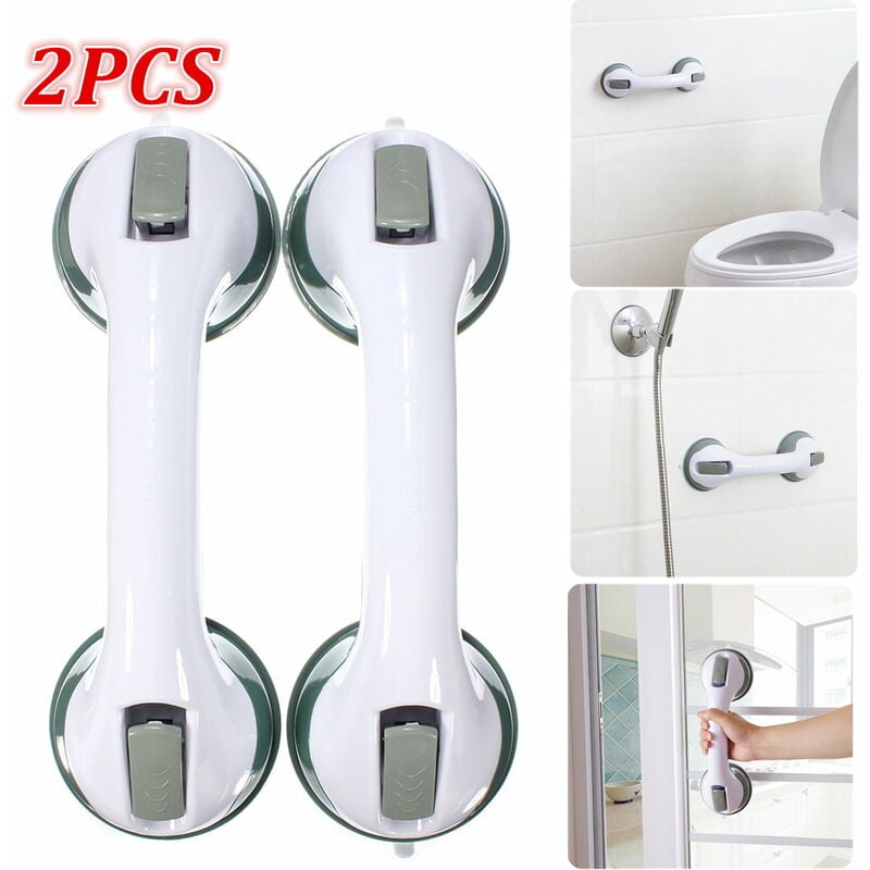 Poignée De Douche Barres D'Appui Pour Salle De Bain Poignée De Douche Avec Forte Ventouse Poignée De Sécurité Main Courante Pour Handicapé, Personnes Âgées, Salle De Bain, Baignoire, Douche Et Toilett