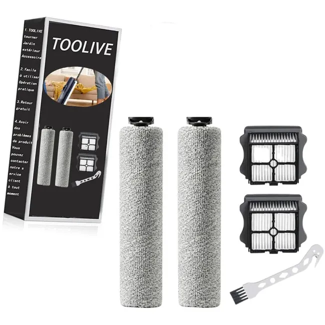 Filtre Brosse De Rechange Ensemble D'Accessoires Pour Aspirateur Nettoyeur Sec Et Humide Tineco Ifloor3 Und Floor One S3 (5 Pièces)