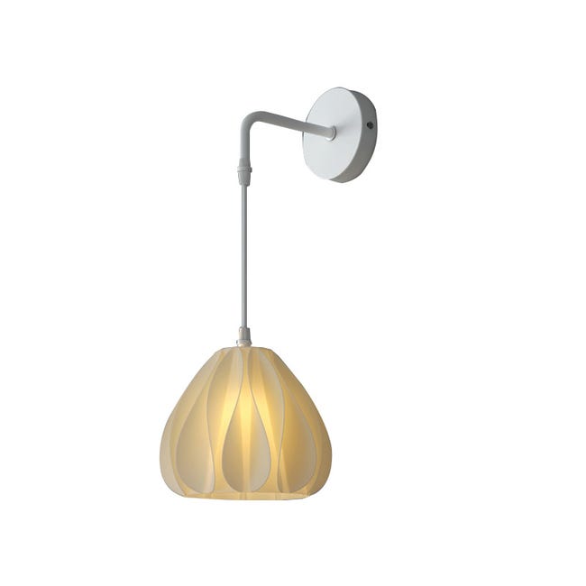 Lemroe Applique Murale Moderne Imprimée En 3d 12w À Intensité Variable,applique Murale D'Intérieur Avec Fil De Suspension Réglable