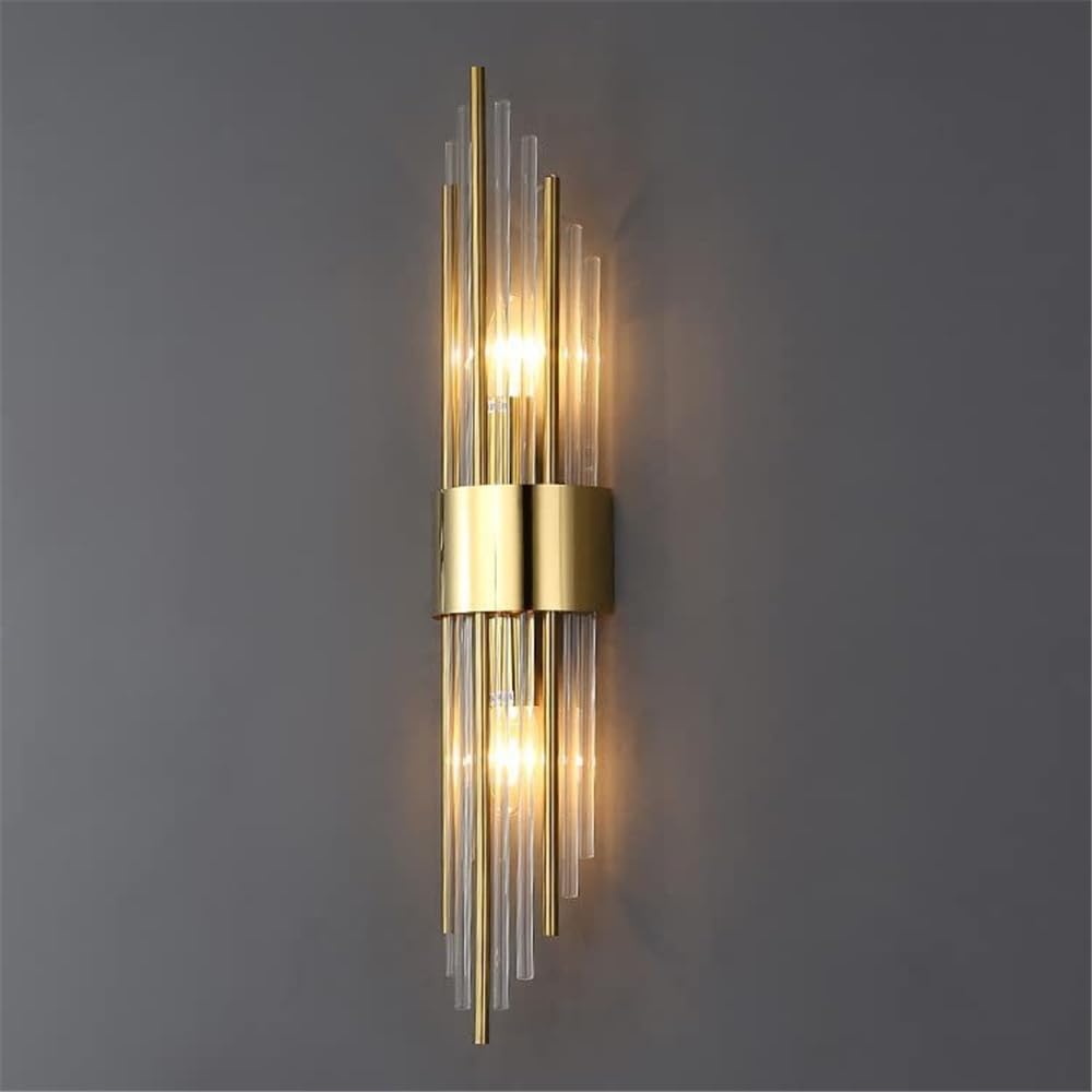 Applique Murale Moderne Or - Luminaire Led Luxe Pour Chambre, Hôtel, Couloir. Lampe De Chevet Cristal Élégante Pour Dressing Et Salle De Bain