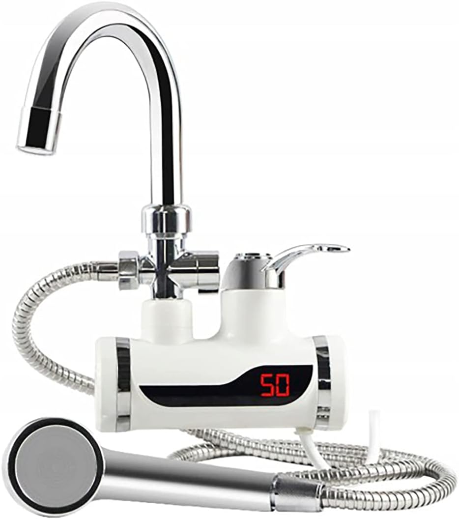 Robinet Électrique 220 V Avec Chauffe-eau Instantané Et Appareil De Douche, Chauffe-eau Instantané Avec Affichage Lcd De La Température, Robinet D'Eau
