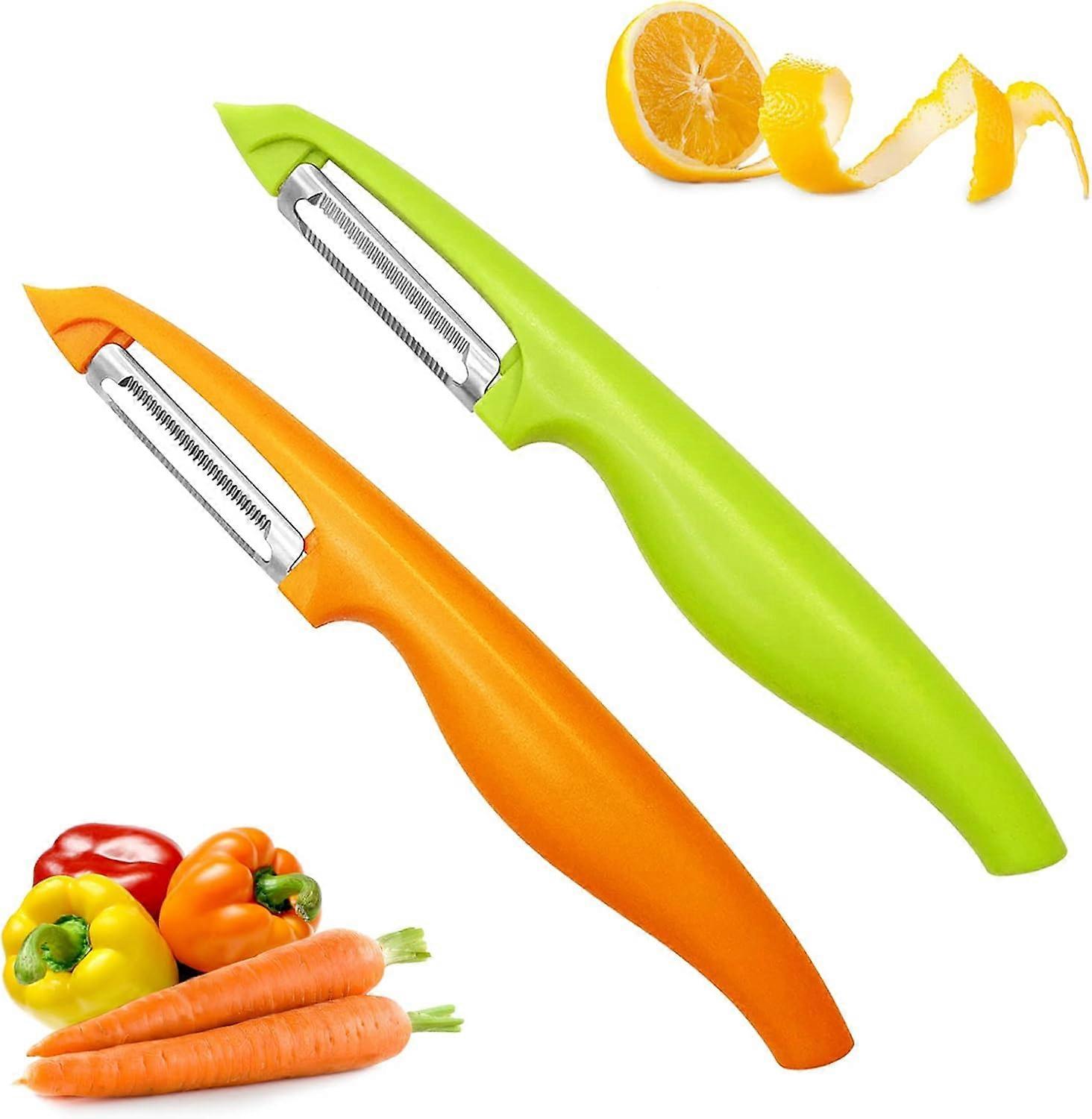 Éplucheur De Légumes Professionnel, Éplucheur De Pommes De Terre, Éplucheur De Pommes Avec Lame Dentelée En Acier Inoxydable Et Poignée Ergonomique Antidérapante Pour Légumes, Carottes,
