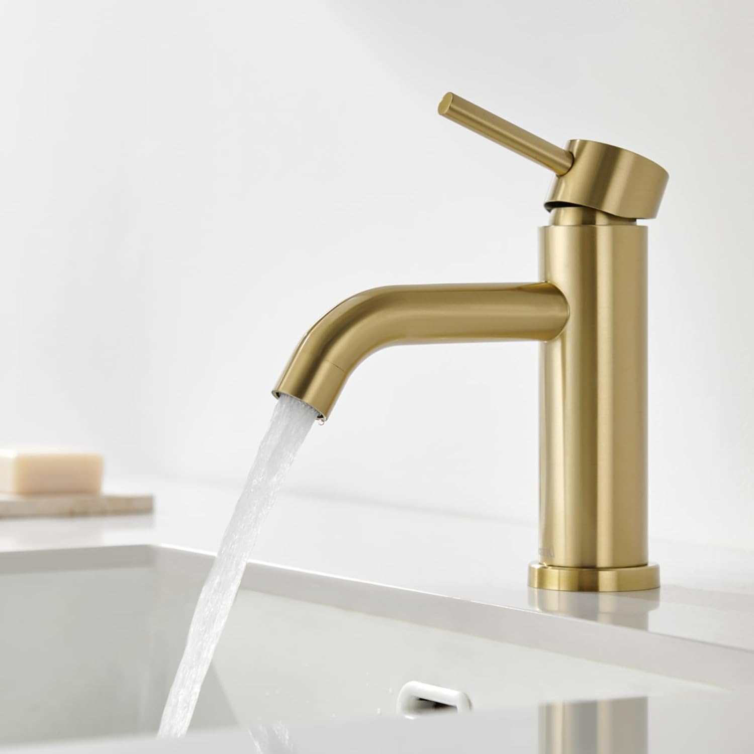 Robinet Mitigeur D'Évier, Robinet D'Évier Réglable Pour Eau Chaude Et Froide, Robinet De Salle De Bain À Poignée Unique, Acier Inoxydable, Aérateur