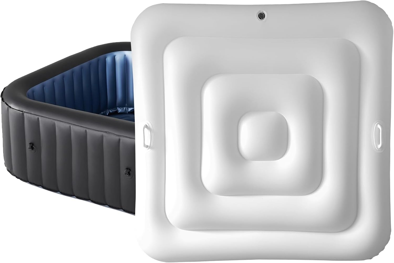 Housse De Protection Pliable Pour Jacuzzi Gonflable Carré De 1,35 M, Pour Jacuzzi Gonflable D'Extérieur