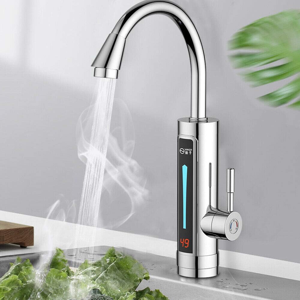 Robinet Électrique, Chauffe-eau Instantané De Cuisine 3300w 220v Robinet Chauffant Avec Chauffe-eau Instantané Intégré, Robinet À Robinet Rotatif 360°