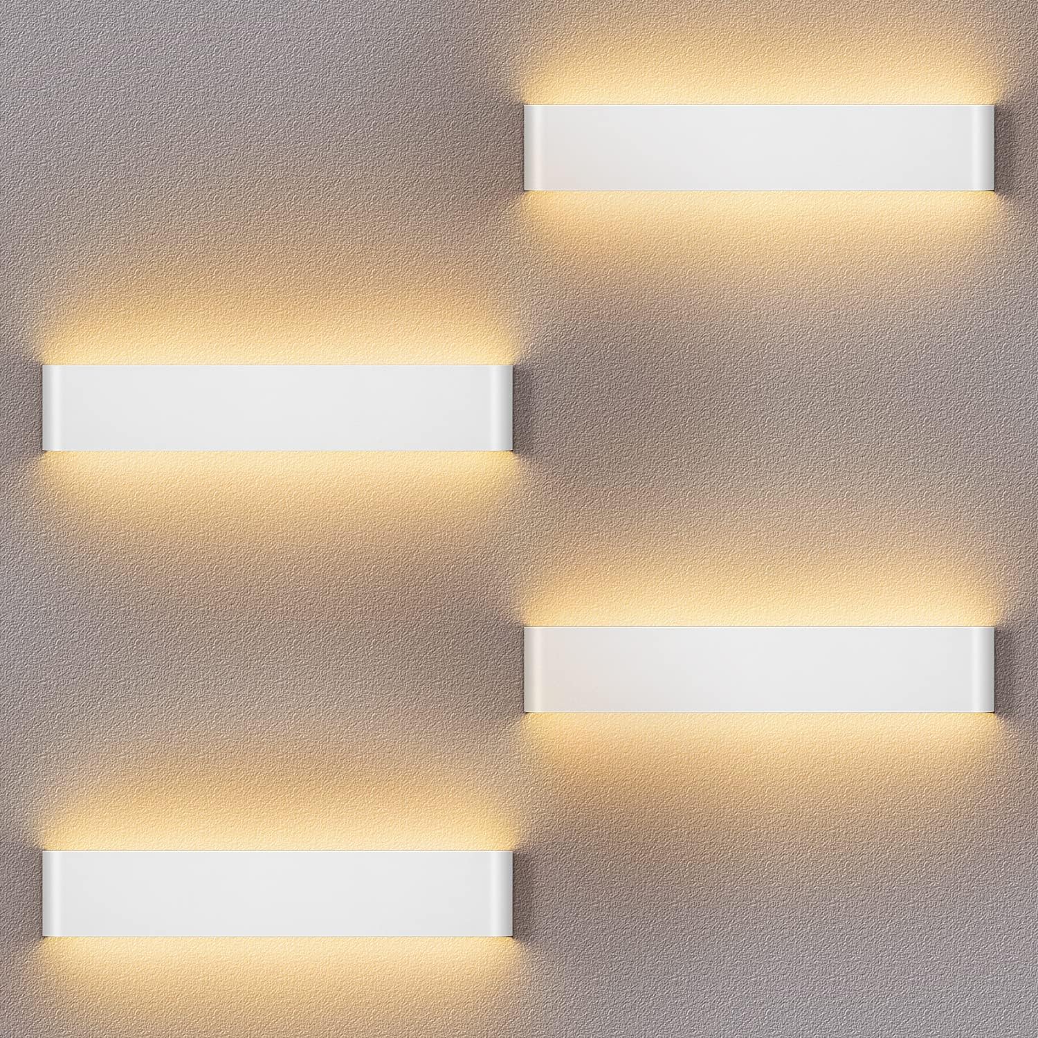 Pack Applique Murale Led 14w Lumineuse Appliques Murales Intérieure Applique Murale Moderne Lampe Murale Interieur Hall D'Entrée Escaliers Hôtels