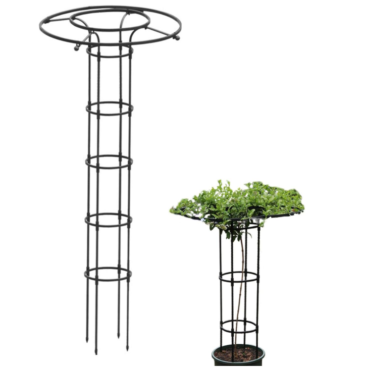 Jardin, Tuteur Plante Grimpante, Jardin Tuteurs Plantes, Treillis Fleur Soutien Arche Jardin En Forme Tour Pour Plantes Grimpantes, 180cm