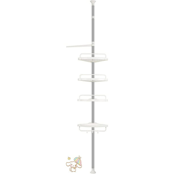 Estante De Baño Estante De Ducha Estante De Esquina Estante De Baño De Acero Inoxidable Con 4 Cestas (estante De Plástico)