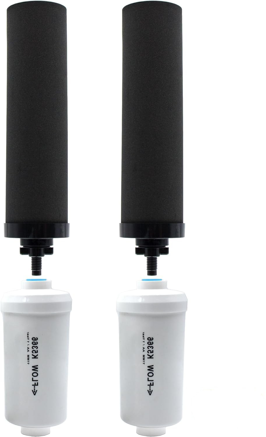 Svkbjroy Filtre À Eau Par Gravité De Remplacement Pour Filtres Noirs Berkey® Bb9-2® Et Filtres Fluorés Pf-2®, Compatible Avec Le Système De Filtre À Eau Par Gravité Berkey®