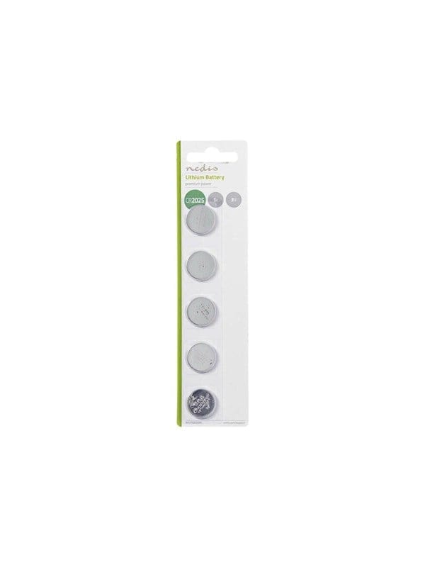 Nedis - Lithium knopfzellenbatterie cr2025 3 v dc 5 blister silber