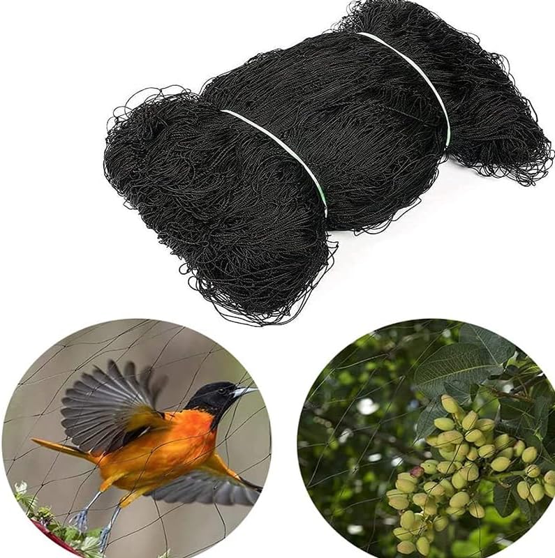 Filet Anti Oiseaux Et Chats (15m X 15m) - Pour Arbres Fruitiers, 50mm, Extra Fort, Réutilisable