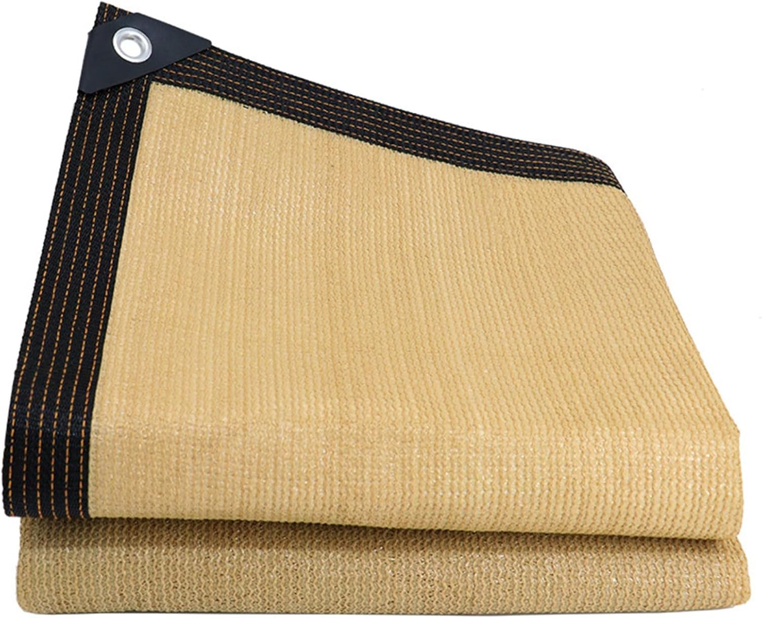 Filet D'Ombrage Avec Œillets, Voile D'Ombrage Uv Toile D'Ombrage, Voile D'Ombrage Rectangulaire Tissu D'Ombrage, Pour Pergola Fleurs Patio Lawn Extérieur, Jaune Terrestre, 6×7m