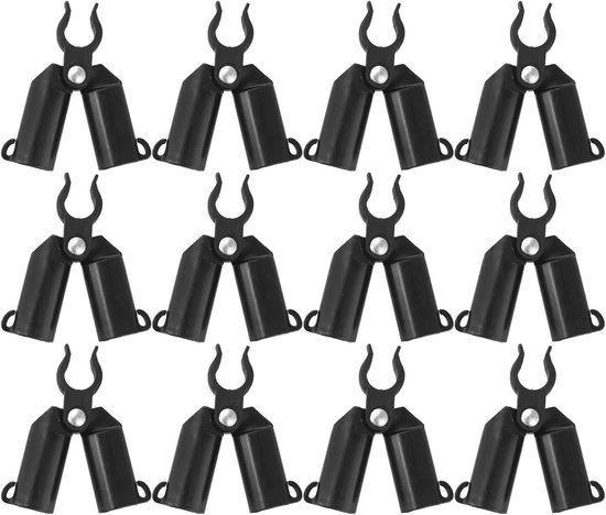 12 Stuks Plantenverbinders - Verstelbare Verbindingspalen - Accessoires Voor Plantensteunen - Plantenrek - Verbindingsclips - Verbinding Sgespclips - Snelle Installatie - Geschikt Voor Tuinplanten Ond