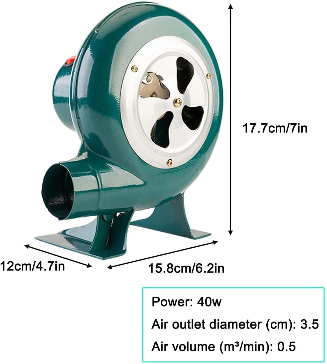 Pump Fan Commercial Inflatable Bouncer Blower, Electric Blacksmith Forge Blower, Camping Bbq Activator, With Switch, 220v Electric Fireplace Blower For Bbq