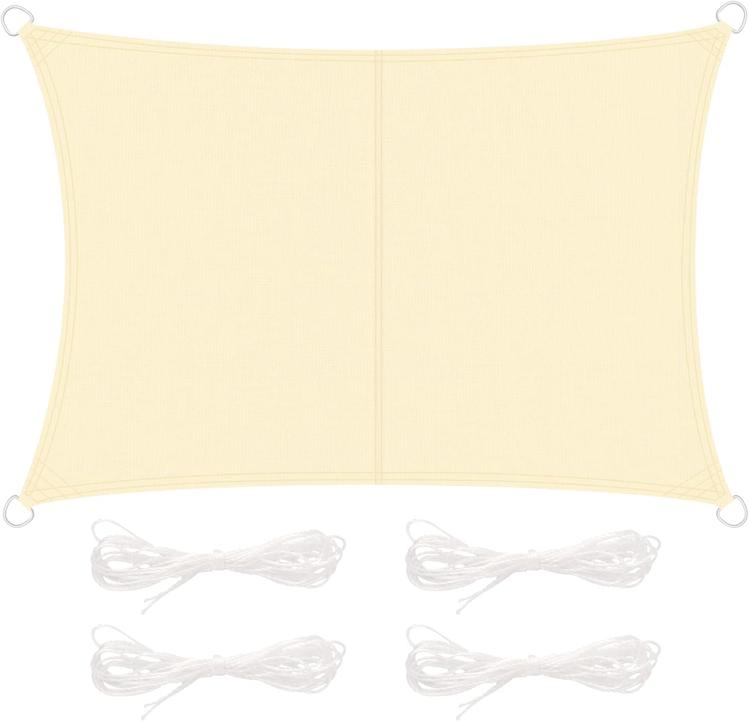 Voile D'Ombrage Lmperméable Rectangulaire 2x3m Avec Corde,toile Ombrage Tissu Oxford Polyester Respirant,lmperméable Toile Ombrage Uv Protection Pour Patio Jardin,terrasse,extérieur,balcon