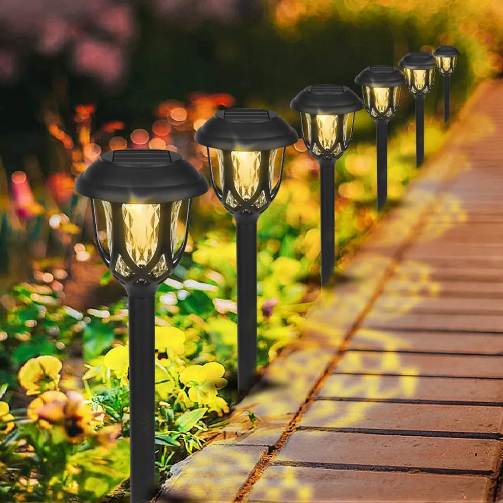 Solarleuchte Garten, 6 Stück Solar Gartenleuchte, Solarlampen Für Garten, Solarleuchten Für Außen, Wasserdicht Ip65 Led Solarleuchte Dekoration Licht Für Außen, Garten, Hofwege Und Wege