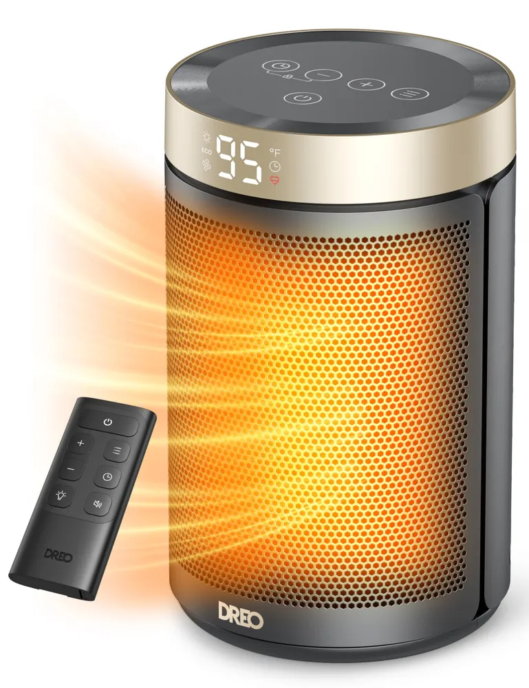 Chauffage D'Appoint Électrique Portable, Idéal Pour Une Utilisation En Intérieur, Avec Thermostat Et Télécommande, 1500 W