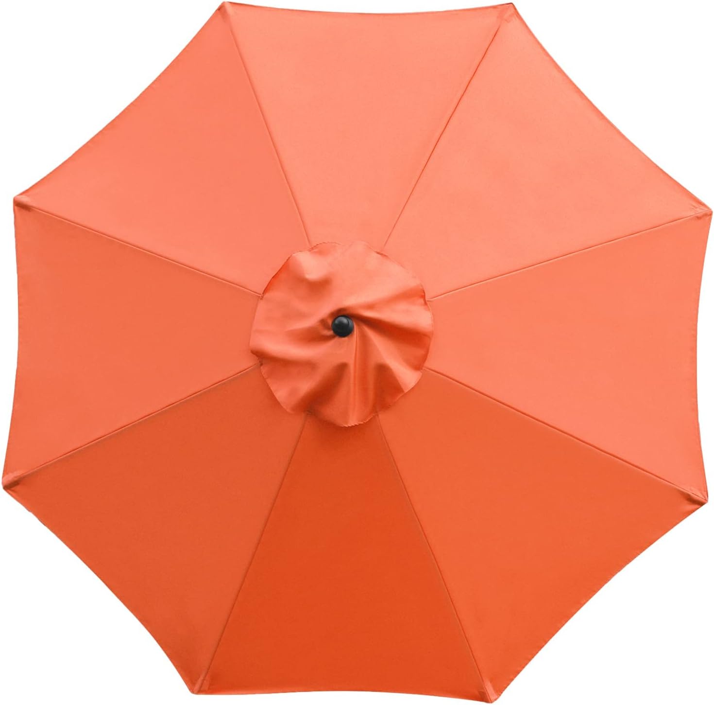 Svkbjroy Auvent De Remplacement Pour Cadre De Parasol À 8 Baleines, Tissu De Remplacement Pour Housse De Parapluie, Housse De Parasol De Jardin, Orange, Diamètre 3m