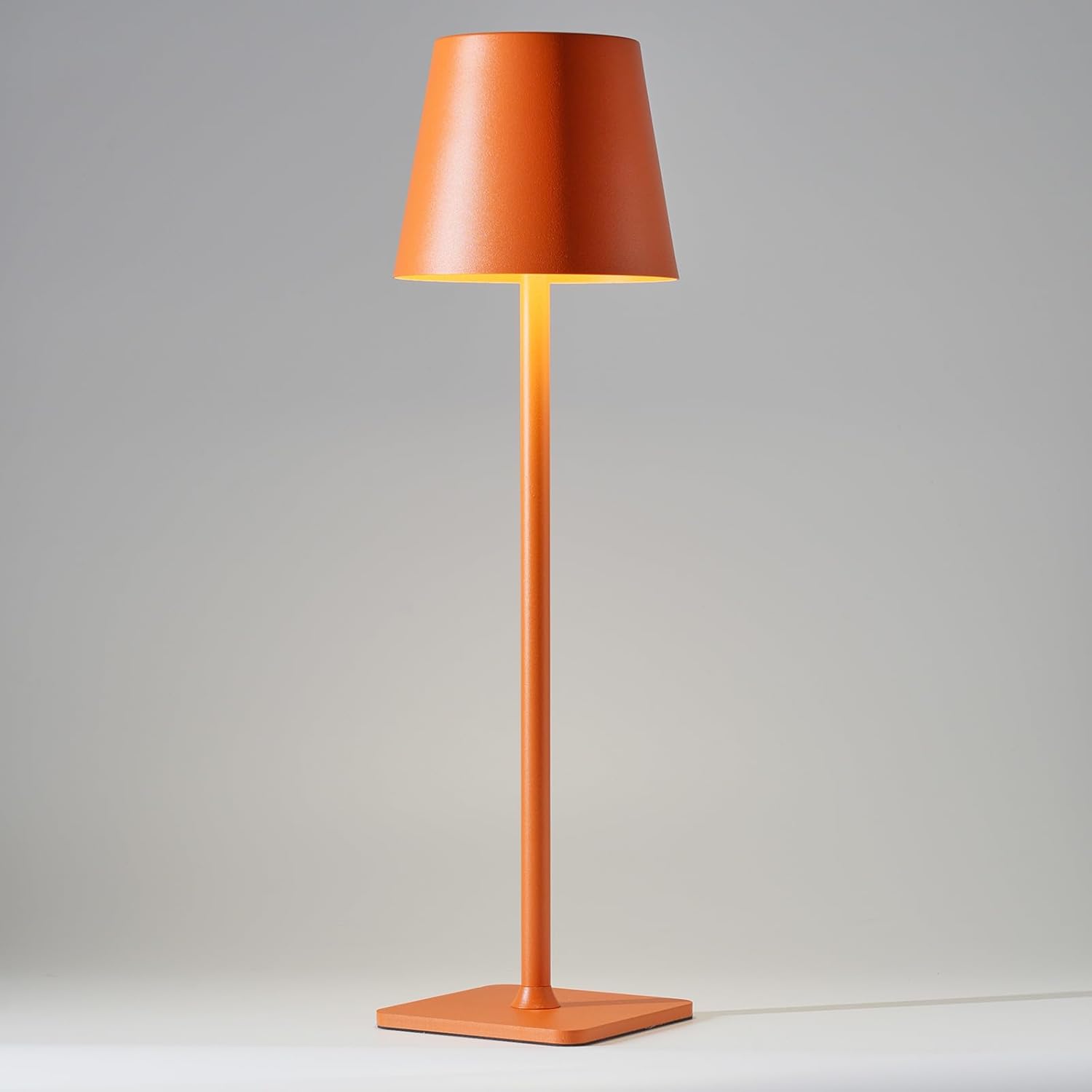 Lampe De Table Sans Fil À Piles Rechargeable Pour Table De Salle À Manger, Décoration D'Intérieur, Table De Chevet, Petite Veilleuse (orange)