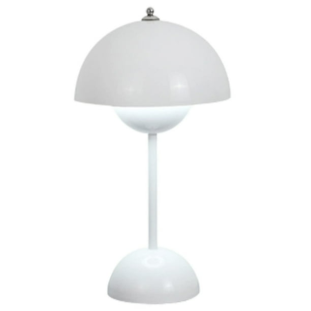 Lampe De Table Champignon Moderne, Lampe De Bureau Champignon, Lampe De Table Led Rétro Style Milieu Du Siècle Avec Abat-jour En Dôme, Style Nordique Minimaliste, Lampe De Lecture Pour Chambre, Bureau