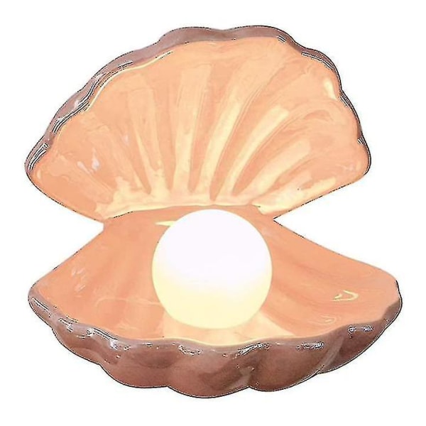 Shell Pearl Light Led Accentlampa Bärbar Nattlampa Rose