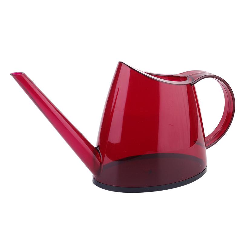 Arrosoir D'Intérieur Long De 1,4 L (rouge), Pour Plantes Bonsaï Et Fleurs De Jardin, Petit Arrosoir Translucide Moderne