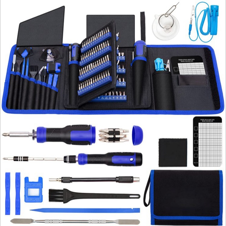 Ensemble De 190 Pièces Comprenant Tournevis, Outils Pour Téléphones Portables, Ordinateurs, Consoles De Jeux, Lunettes Et Vis De Réparation Électronique [bleu]