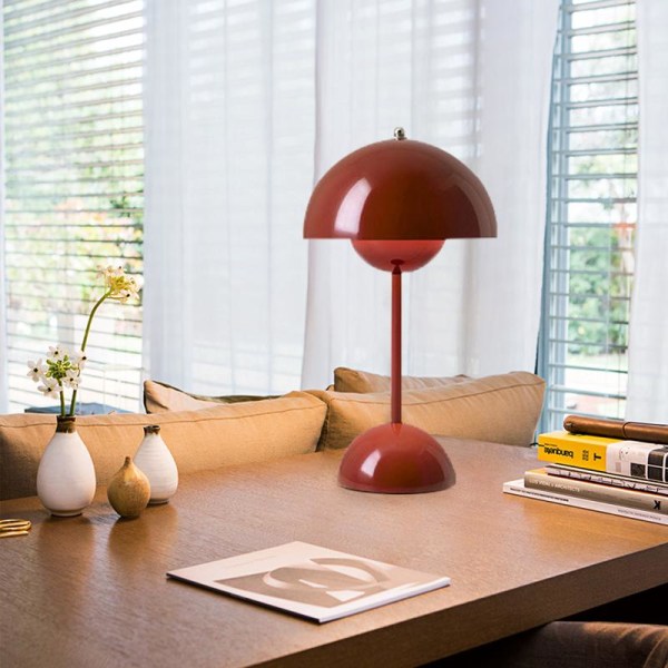 Lampe De Panneau Led : Vinröd, Nordisk Modern, Laddningsversion Vin Rouge Usb