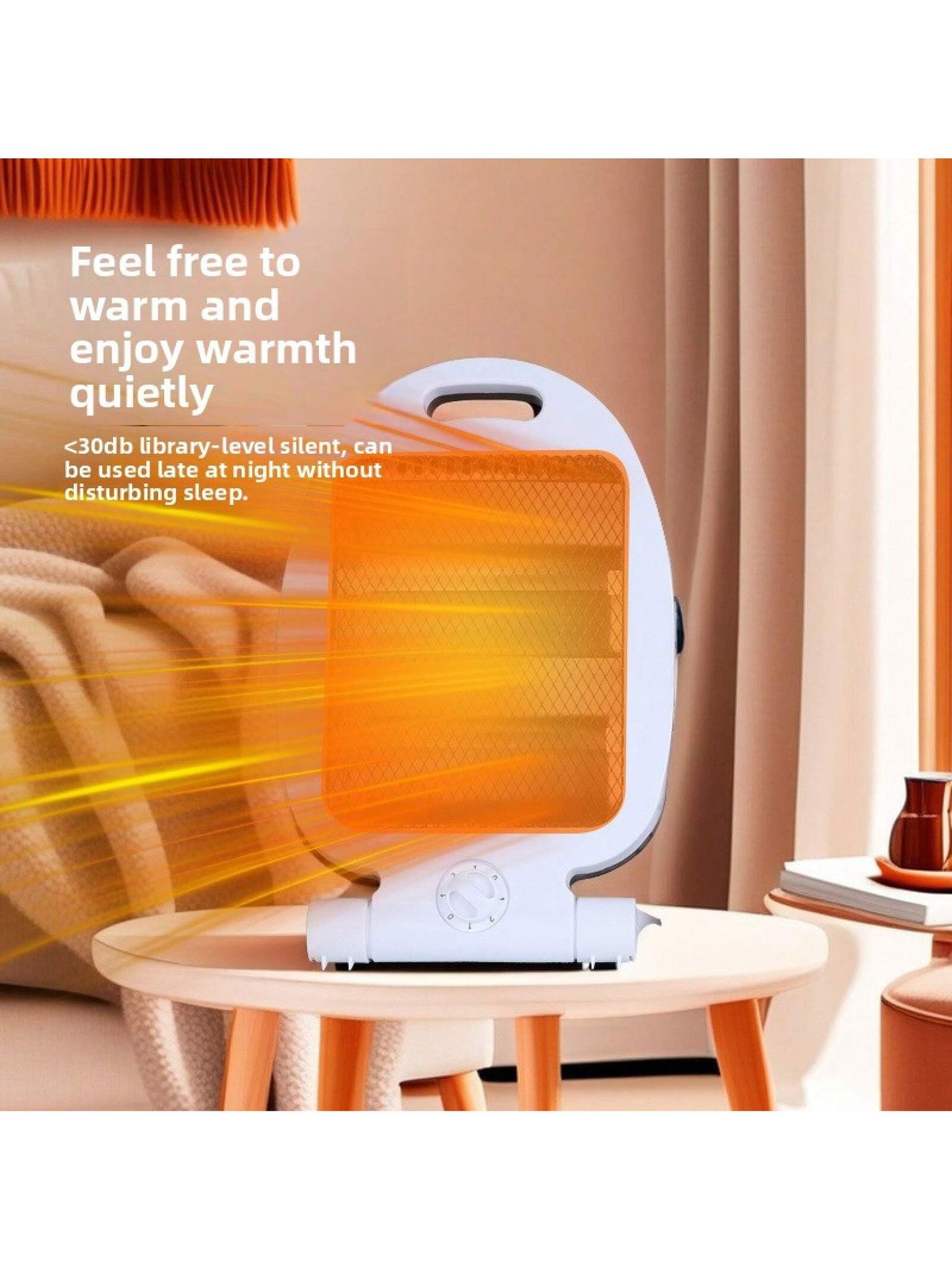 Petit Chauffe-poisson Rouge De Bureau Pour La Maison, Petit Chauffe-soleil À Chauffage Rapide Et Économe En Énergie