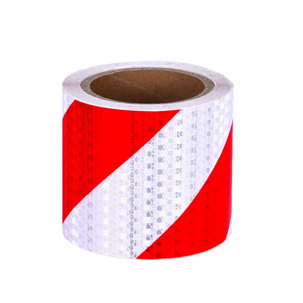 Ruban D'Avertissement De Danger Rouge Et Blanc De Qualité Supérieure De 15 Cm 25 M, Ruban D'Avertissement De Danger Réfléchissant Imperméable