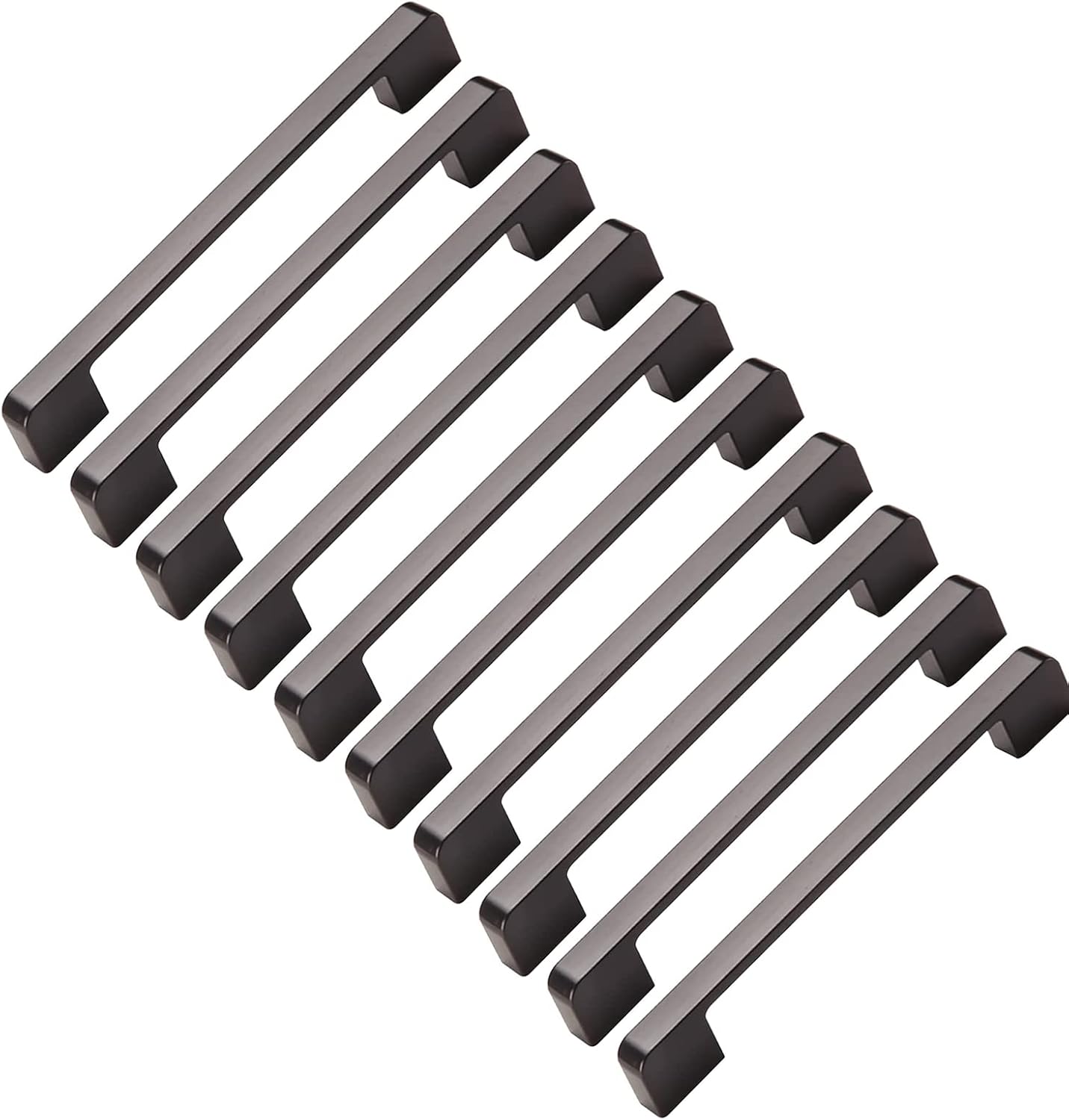 10pcs Poignée Meuble Entraxe 224mm-poignée Porte Cuisine Noire Poignee Barre Meuble Poignee De Cuisine Noire 224mm