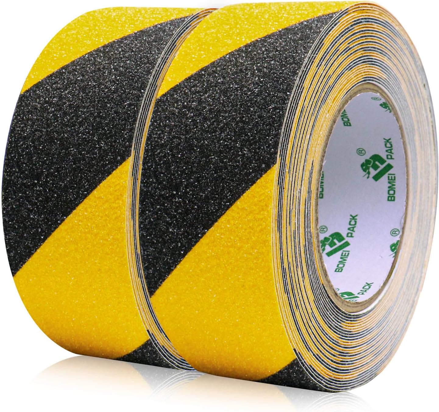 Pack Bande Antidérapante 5cm X 10m Adhésive Pour Escaliers, Ruban Adhésif De Sécurité, Ruban Adhésif Antidérapant Jaune Noir