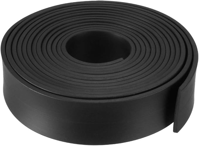 Bande D‘étanchéité En Caoutchouc, Rectangulaire, Largeur 30 Mm, Épaisseur 10 Mm, Noire – 4 M
