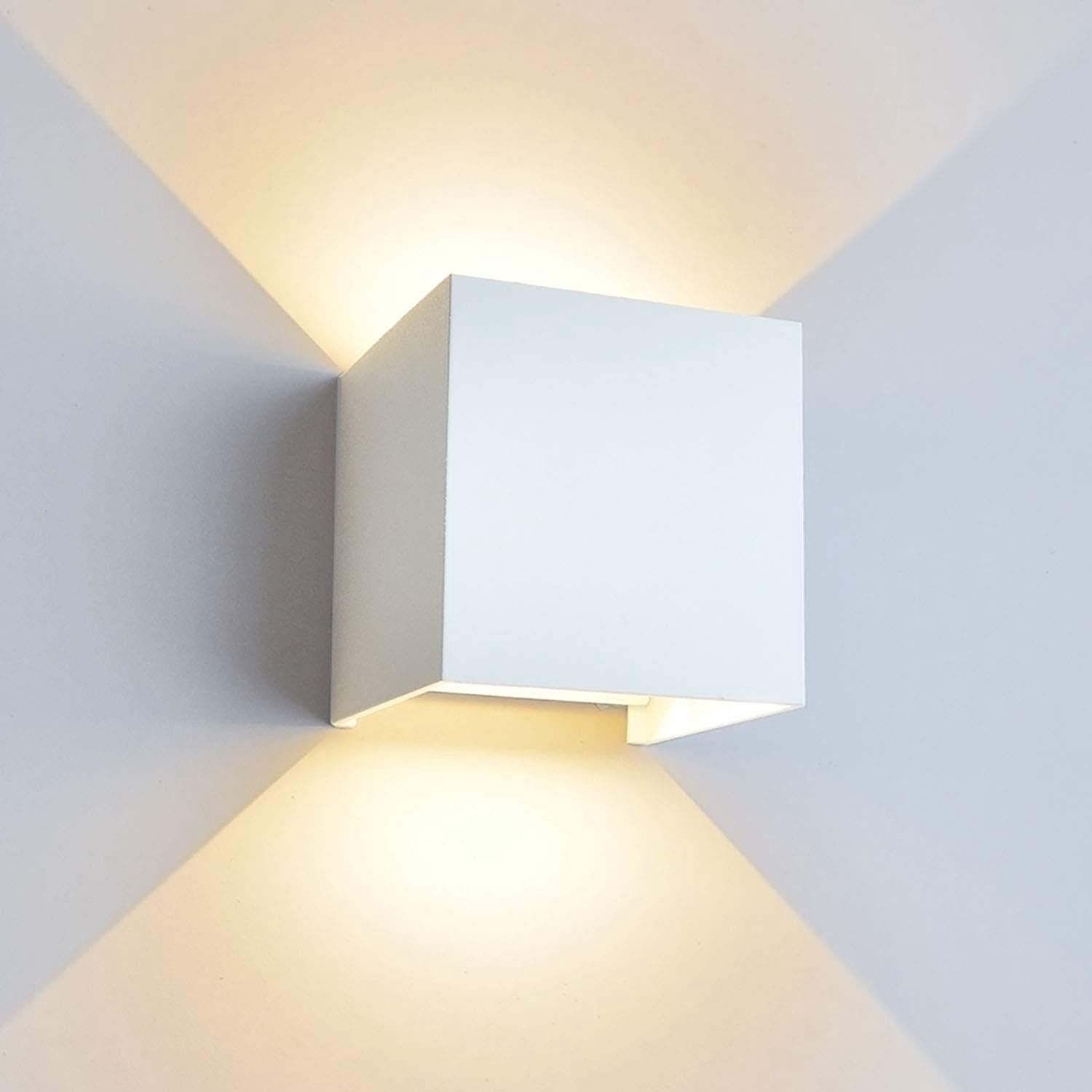 Applique Murale Led Moderne 12 W / Applique Extérieure, Étanche, Angle De Faisceau Réglable, Boîtier En Alliage D'Aluminium, (blanc - 3000 K)