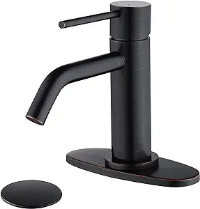 Mitigeur De Lavabo, Robinet D'Eau Chaude Et Froide En Laiton Noir