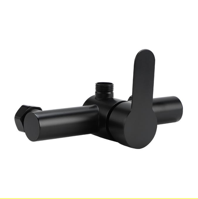 Robinet Mitigeur En Acier Inoxydable Noir Pour Douche
