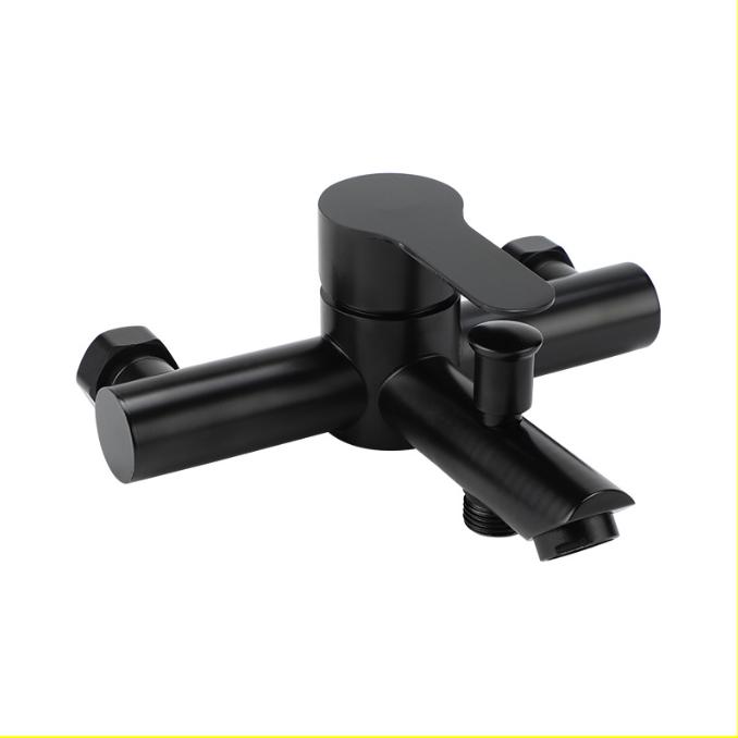 Robinet Mitigeur En Acier Inoxydable Noir Pour Baignoire Et Douche