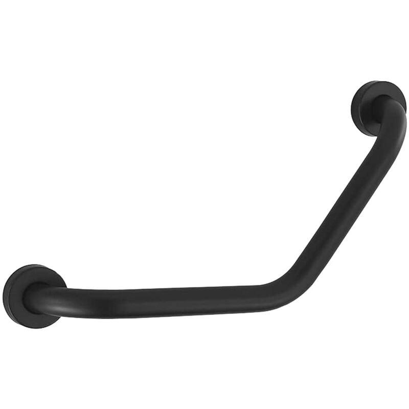 Barre Appui Pour Salle De Bain 44cm Noir Poignée De Sécurité Courbée En 304 Acier Inoxydable