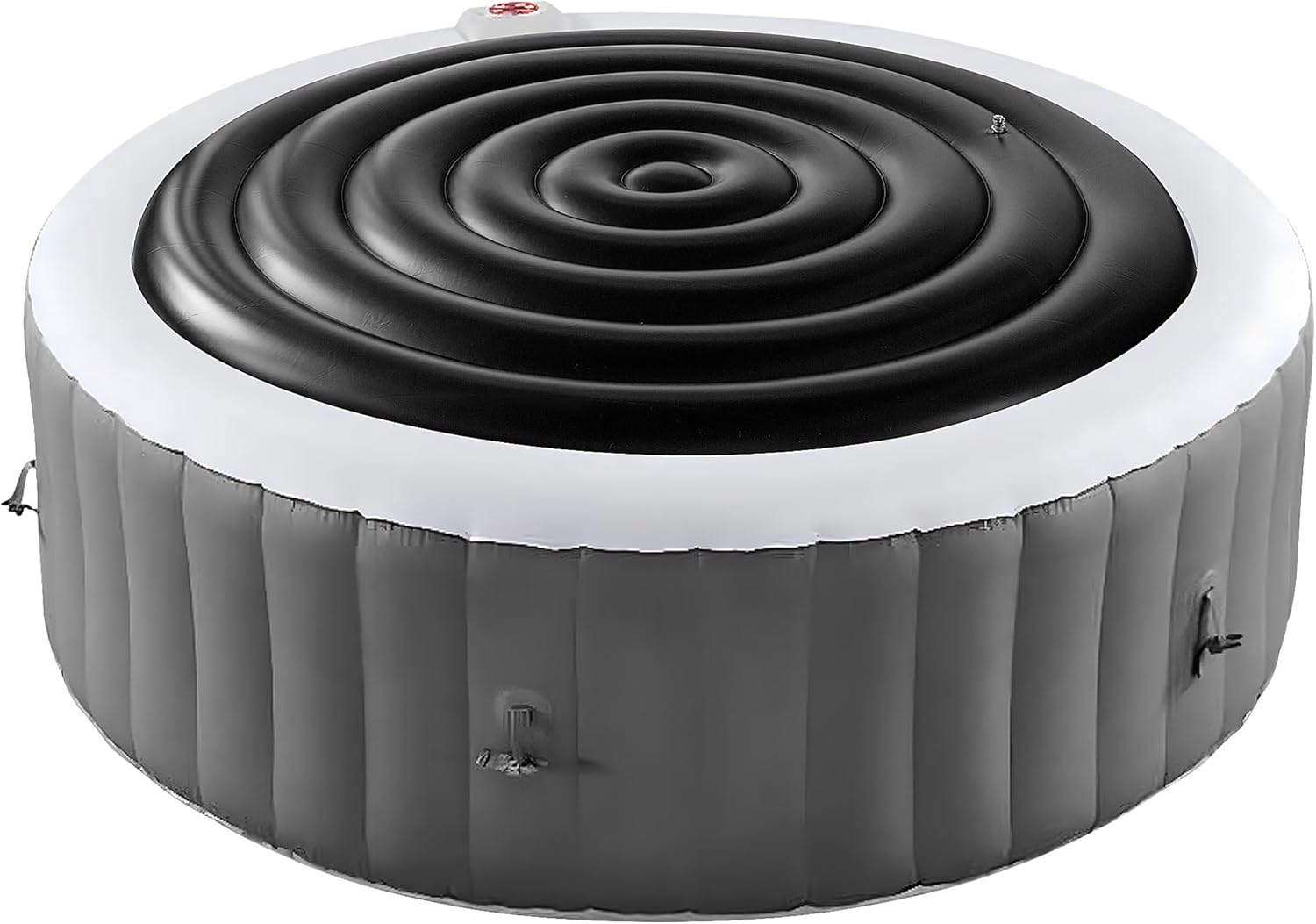 Housse De Protection Pliable Pour Jacuzzi Gonflable D'Extérieur (1,65 M) - Protection Contre Les Débordements De Pluie,noir