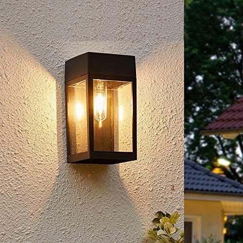 Lemroe Lampes Murales Solaires Pour Jardin, Porte, Patio Et Porche - Noir Classique (lot De 2 Pièce)