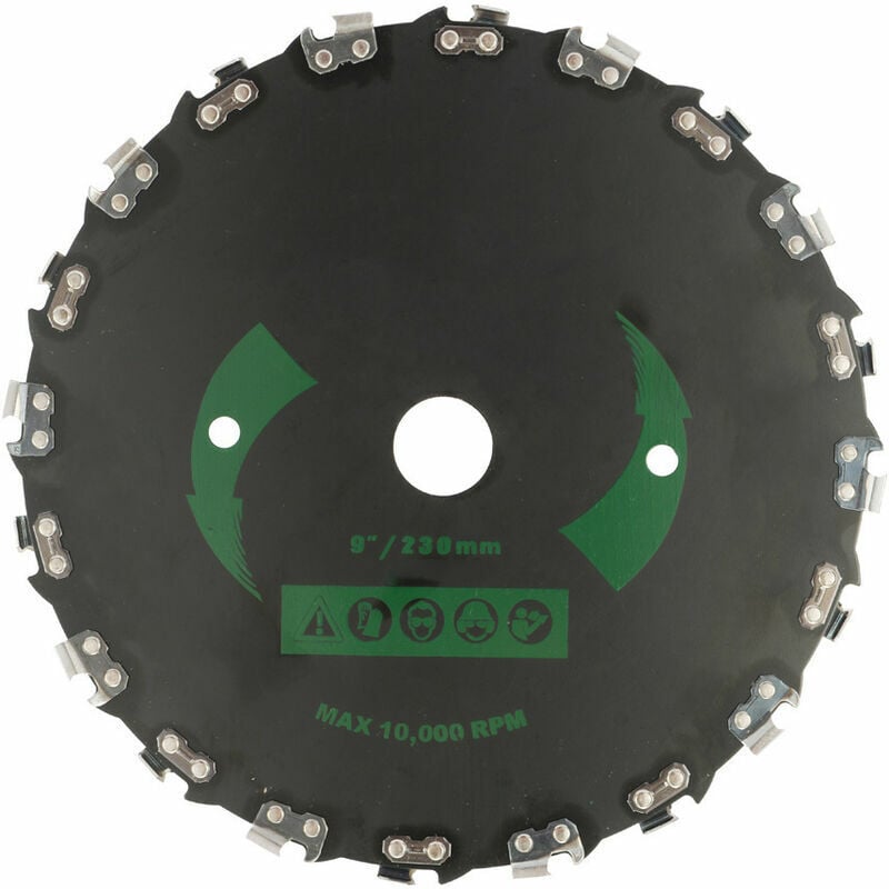 Universal 20 Dents Faucheuse Lame À Angle Droit Scie À Chaîne Lame De Scie Débroussailleuse Disque De Jardin Accessoires Machine 230mm Noir