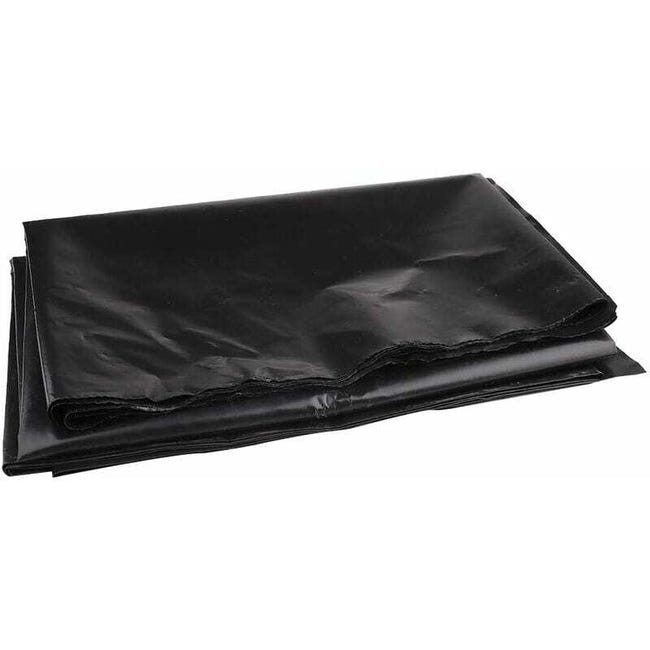 Bâche De Bassin Noire Robuste 2 M X 2 M Pour Bassin À Poissons Et Fontaine De Jardin