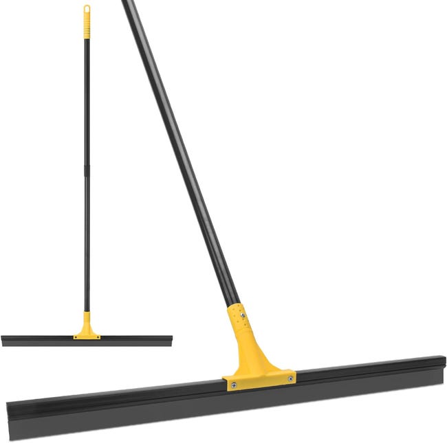 Raclette De Nettoyage Pour Sols - Facile À Installer - Élimine L'Eau Stagnante - Idéal Pour Carrelage Salle De Bain, Terrasse, Fenêtres- Noir