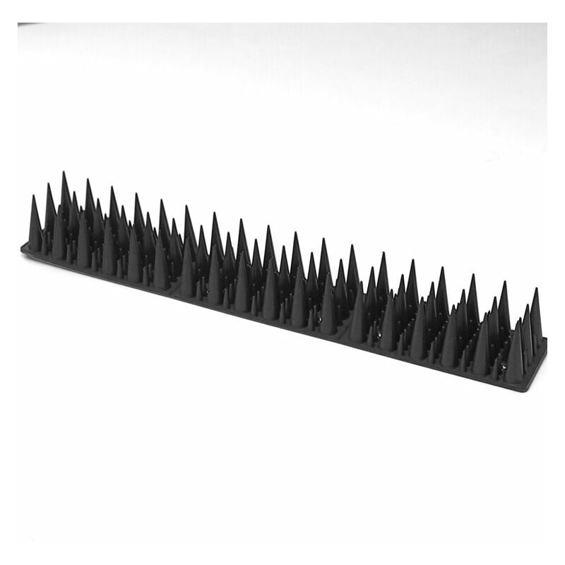 Pics Anti Pigeon En Plastique, Pique Anti Pigeons Pour Balcon, Pic Anti Oiseaux Installer Clôturesappuis De Fenêtre, Empêchent Pigeons, Corbeaux, Chats De Un Atterrissage(15pcs) (noir)