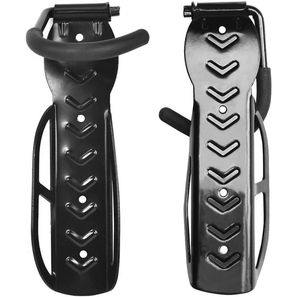 2 Pièces : Porte-vélos, Support Mural Pour Vélo Avec Accessoires, Crochet Pour Vélo, Support De Rangement/garage Velo Store (noir)