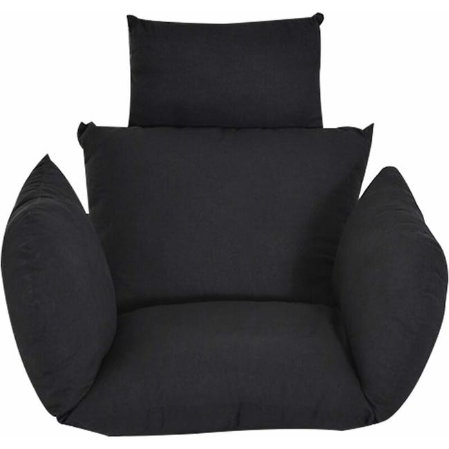 Coussin Pour Fauteuil Suspendu - Coussin Pour Fauteuil Suspendu - Coussin De Rechange - Coussin Pour Chaise À Bascule - Coussin De Rechange (noir)